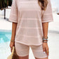 The Paxie Casual Short Sleeve Sweater Set | Sizes S-XL