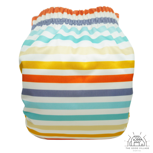 One Size Pocket Diaper | Stripes