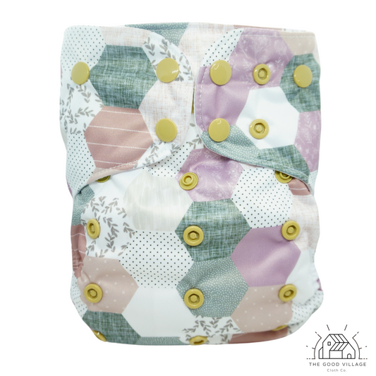 One Size Pocket Diaper | Patchwork