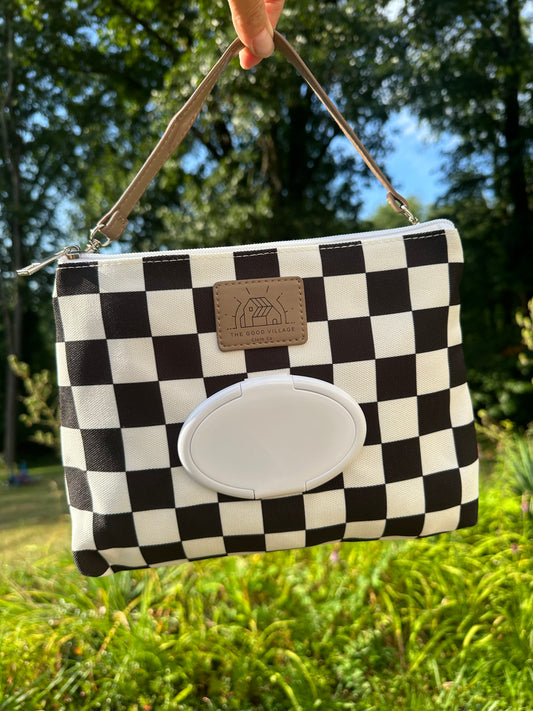 Wipes Clutch | Black Check