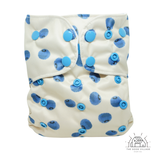 One Size Pocket Diaper | Blueberry Bliss