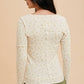 The Baylee Floral Cotton Long Sleeve Top | Vintage Cream | Sizes S-L