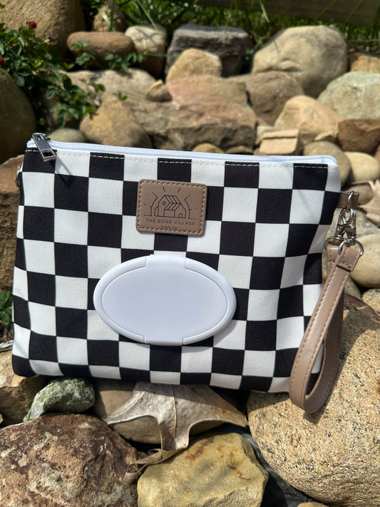 Wipes Clutch | Black Check