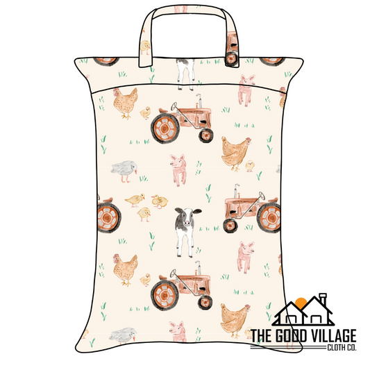 ✨PREORDER✨ Large Hanging Wetbag | Day at the Farm