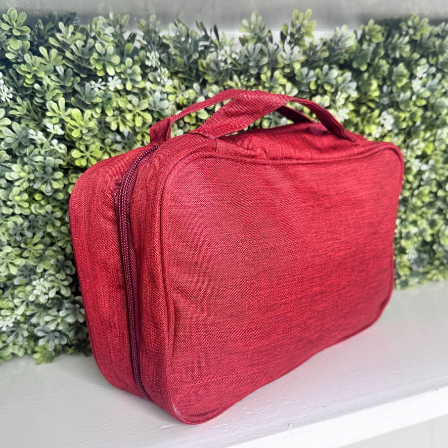 Hanging Toiletry Bag | Red