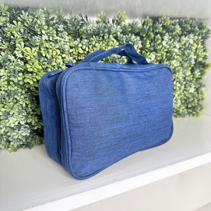 Hanging Toiletry Bag | Navy Blue