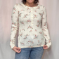 The Liz Floral Snap Down Long Sleeve Top | Dusty Rose | Sizes S-L