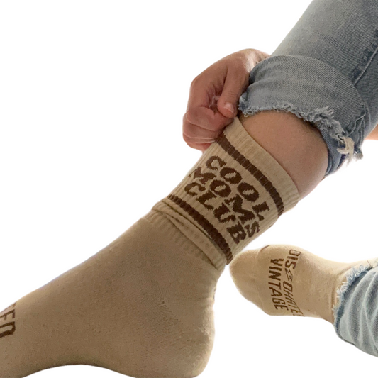 Cool Mom's Club Socks | Tan