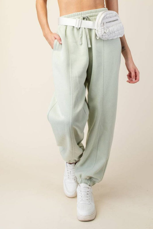 The Christy French Terry Jogger Sweatpant | Eucalyptus