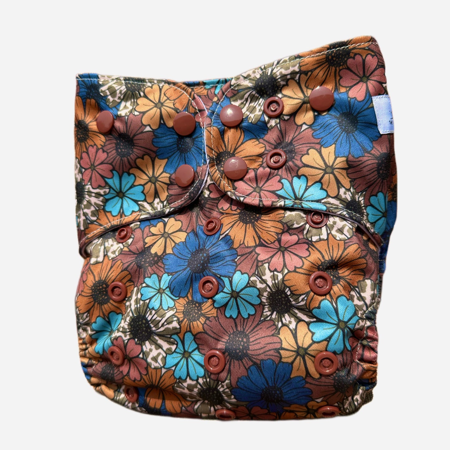 ✨PREORDER✨ One Size Pocket Diaper- Floral Cow